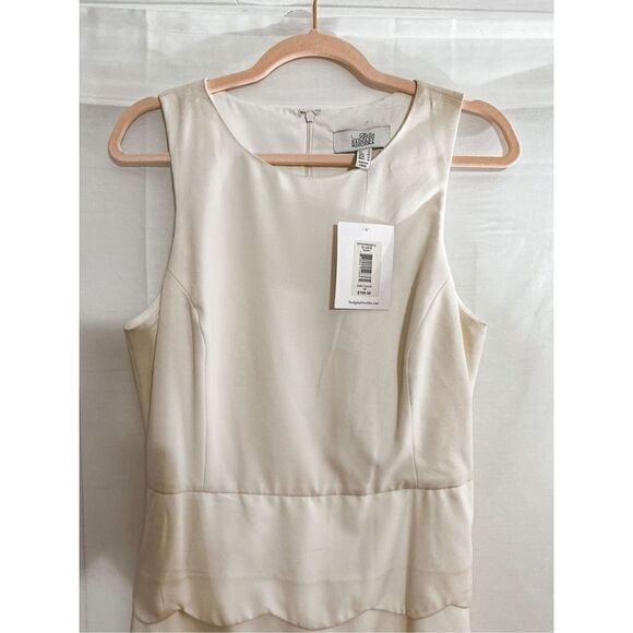 Badgley Mischka white dress, NWT - Picture 4 of 12